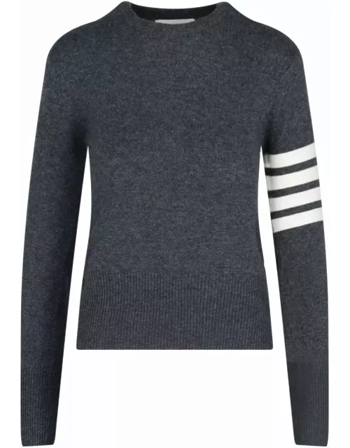 Thom Browne Dark Grey Wool Sweater