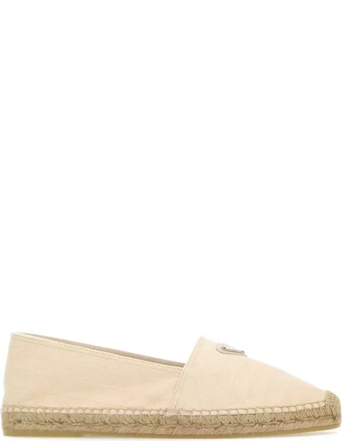 Prada Sand Canvas Espadrille