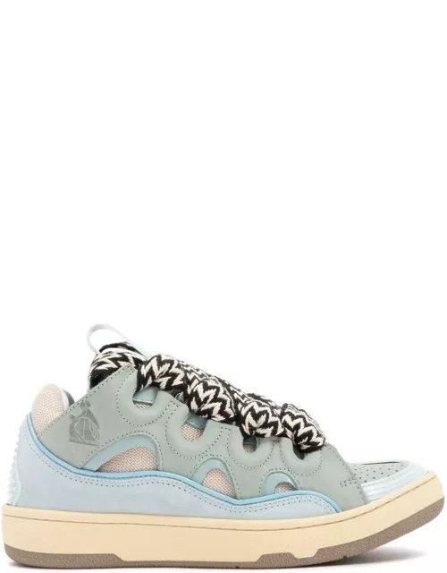 Lanvin Curb Panelled Lace-up Sneaker