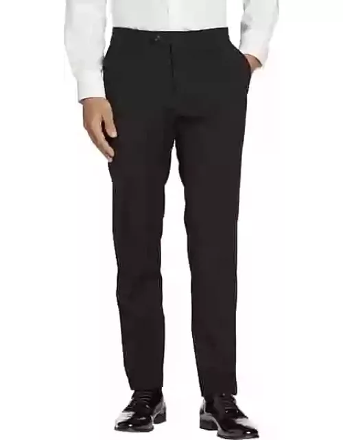 Tommy Hilfiger Modern Fit Men's Suit Separates Tuxedo Pants Formal Black