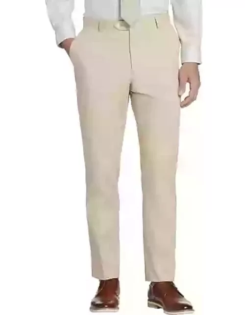 Tommy Hilfiger Big & Tall Modern Fit Solid Men's Suit Separates Pants Kahaki