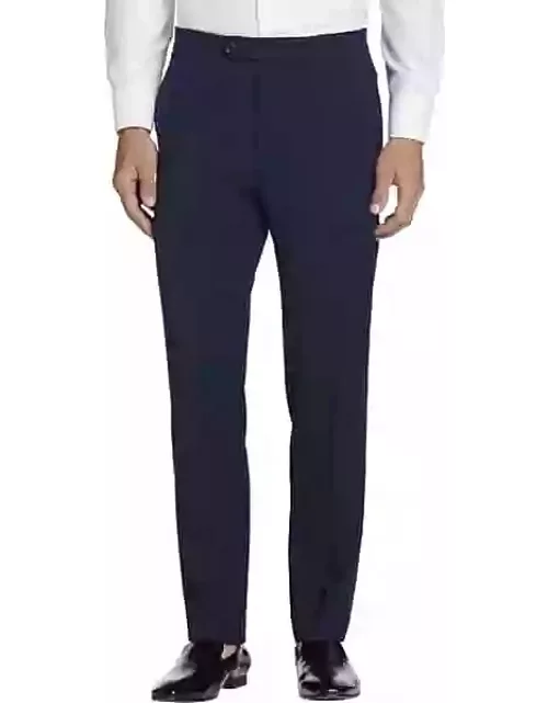 Tommy Hilfiger Big & Tall Modern Fit Men's Suit Separates Tuxedo Pants Navy Solid