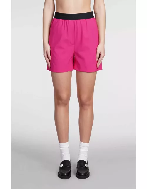 MSGM Shorts In Fuxia Woo