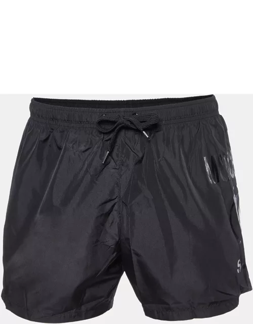 Moschino Black Drawstring Swim Shorts