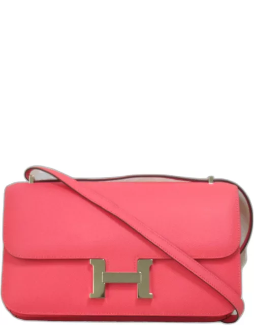 Hermes Pink Rose azalee Elan Epsom leather Constance Bag