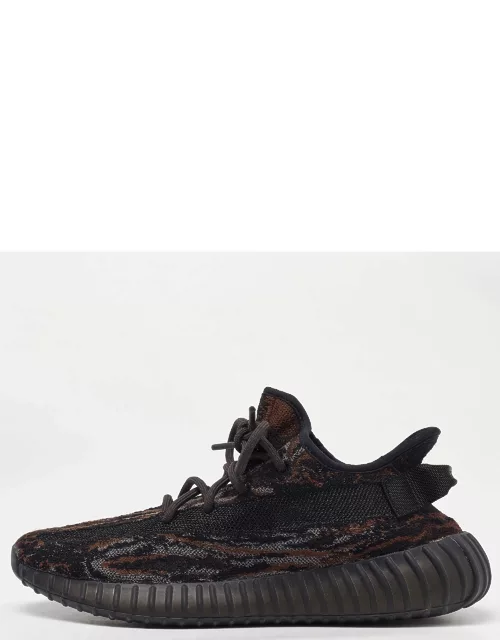 Yeezy x Adidas Brown/Black Knit Fabric Boost 350 V2 Mx-Oat Sneaker
