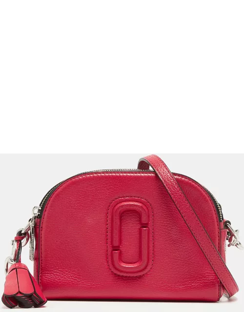 Marc Jacobs Coral Pink Leather Small Shutter Camera Crossbody Bag