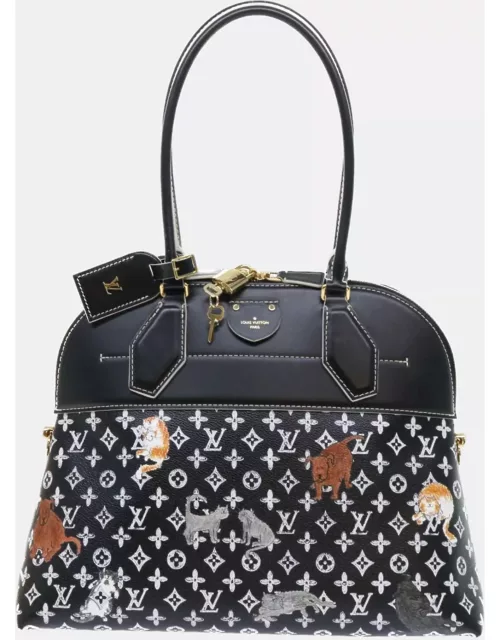 Louis Vuitton Black Canvas Alma Souple MM Satchel bag