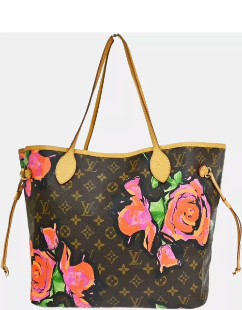 Louis Vuitton Brown Canvas MM Neverfull Tote