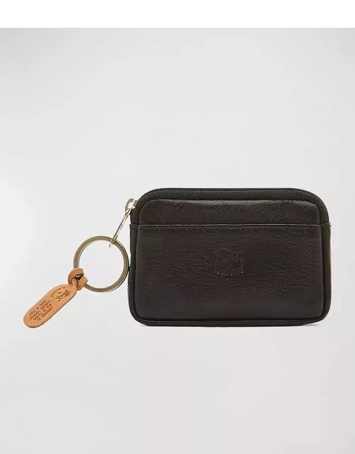 Classic Zip Leather Card Holder