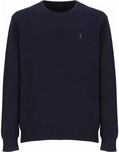 Ralph Lauren Pony Embroidered Crewneck Knitted Jumper