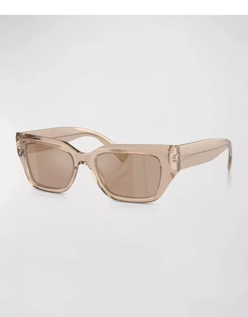 Sharp Acetate & Plastic Cat-Eye Sunglasse