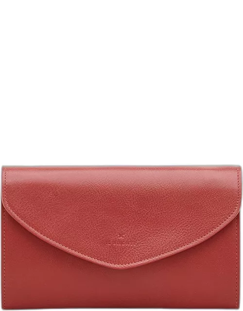 Bigallo Envelope Flap Leather Clutch Bag