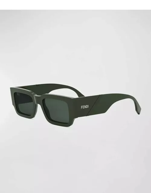 Men's Rectangle Acetate Sunglasse