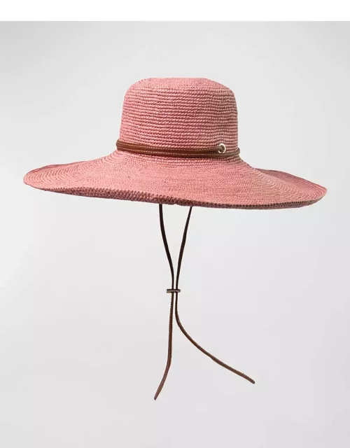 Crochet Lady Extra-Wide Brim Hat