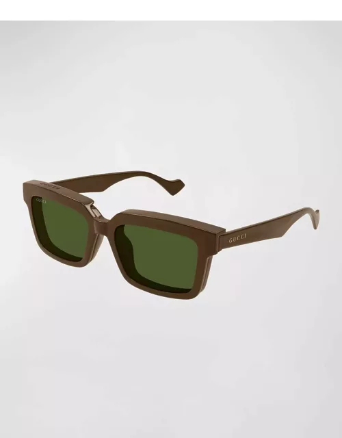 Men's Plastic Square Sunglasse