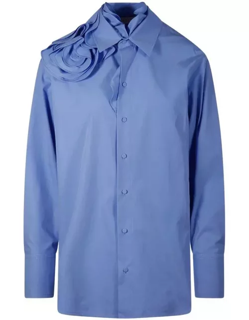 Valentino Buttoned Long-sleeved Poplin Shirt
