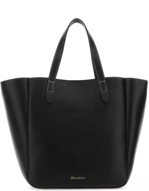 J.W. Anderson Black Leather Shopping Bag