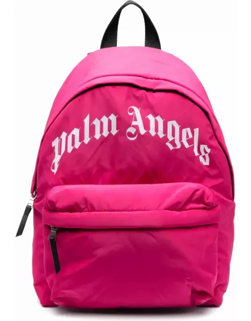 Palm Angels Fuchsia Backpack With Logo