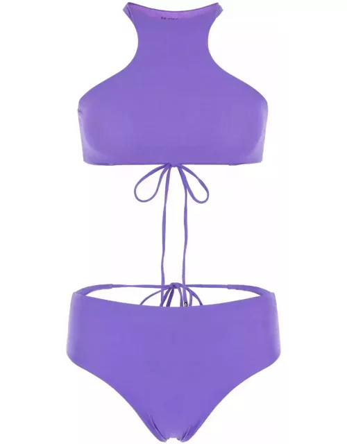 The Attico Lilac Stretch Nylon Bikini
