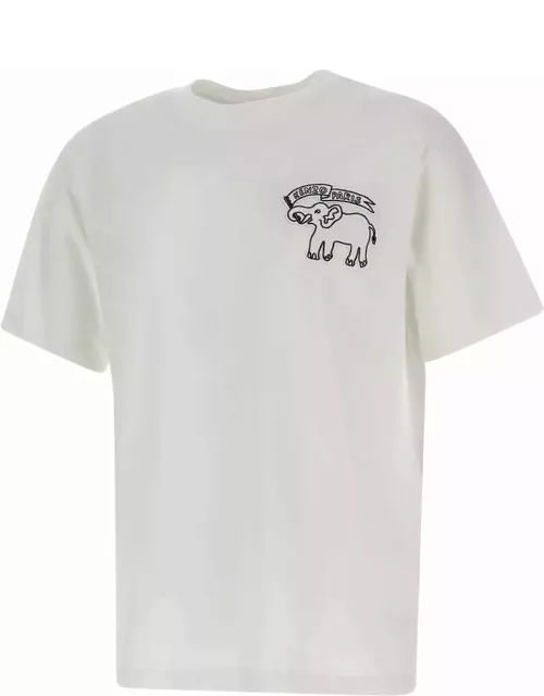 Kenzo T-shirt Elephant Flag Classic In Cotone