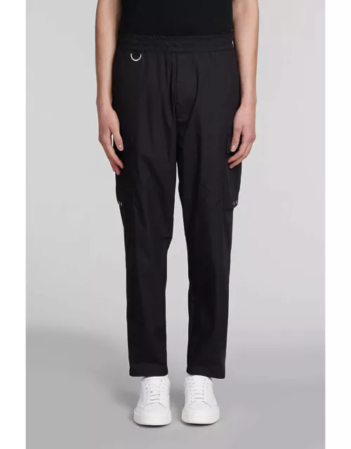 Low Brand Combo Pants In Black Cotton