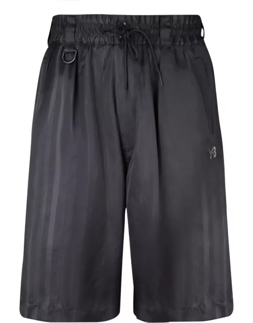Y-3 Shorts In Black Polyamide Polyester