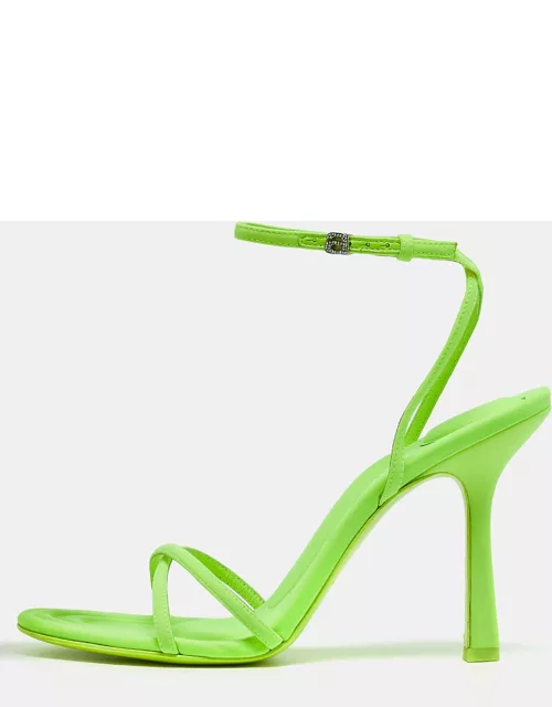 Alexander Wang Neon Green Neoprene Dahlia Sandal