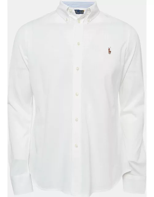 Polo Ralph Lauren White Cotton Pique Shirt