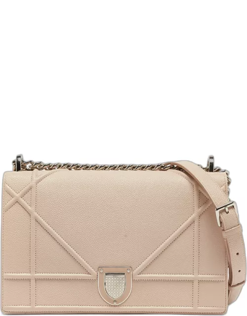 Dior Blush Pink Leather Medium Diorama Shoulder Bag