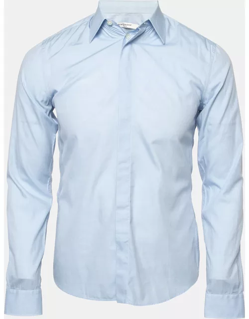 Givenchy Blue Cotton Long Sleeve Shirt