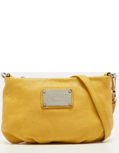 Marc by Marc Jacobs Yellow Leather Classic Q Percy Crossbody Bag
