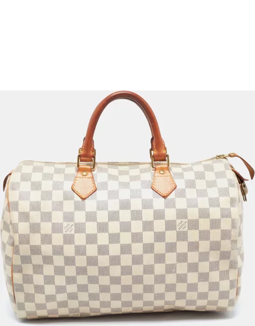 Louis Vuitton Damier Azur Canvas Speedy 35 Bag