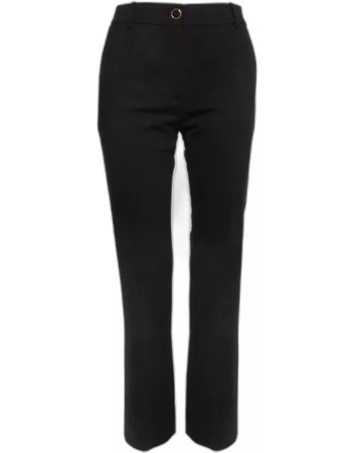 Valentino Black Wool Flared Trousers