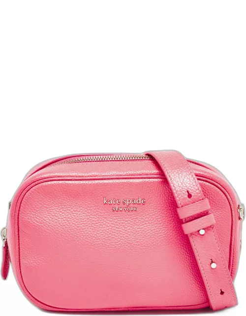 Kate Spade Hot Pink Leather Camera Crossbody Bag