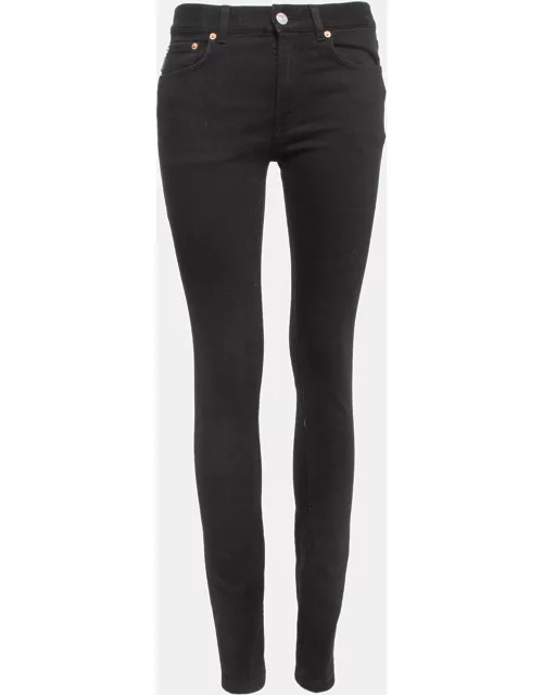 Balenciaga Black Denim Skinny Jeans S Waist 25"