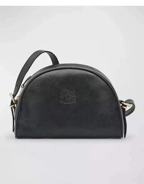 Classic Zip Leather Crossbody Bag