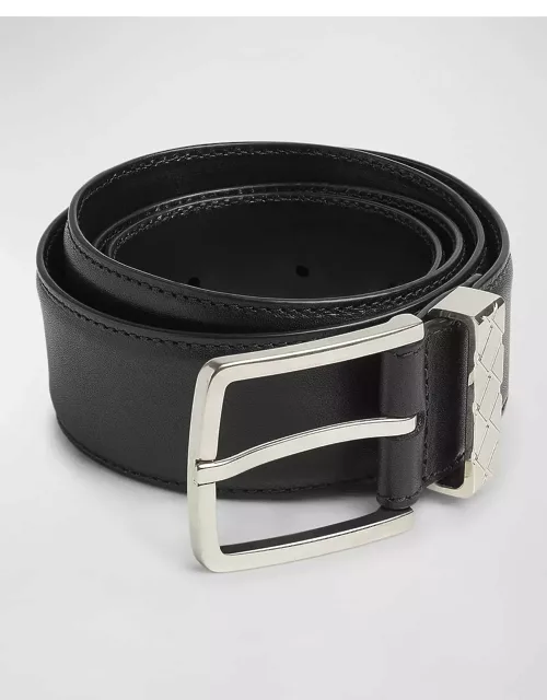 Men's Intreccio Leather Belt