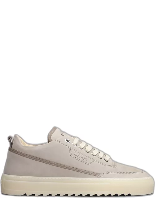 Mason Garments Torino Sneakers In Taupe Leather