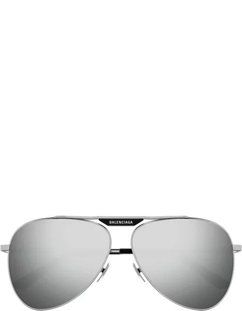 Balenciaga Eyewear Bb0244s Silver Sunglasse
