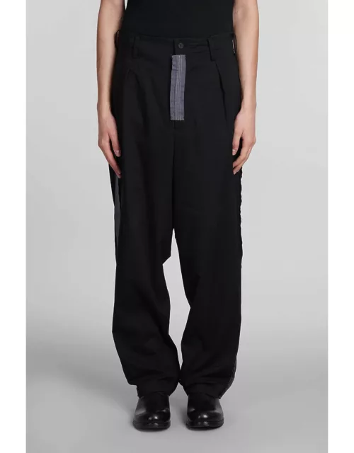 Yohji Yamamoto Pants In Black Cotton