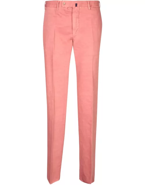 Incotex Pink Chino Linen Trouser