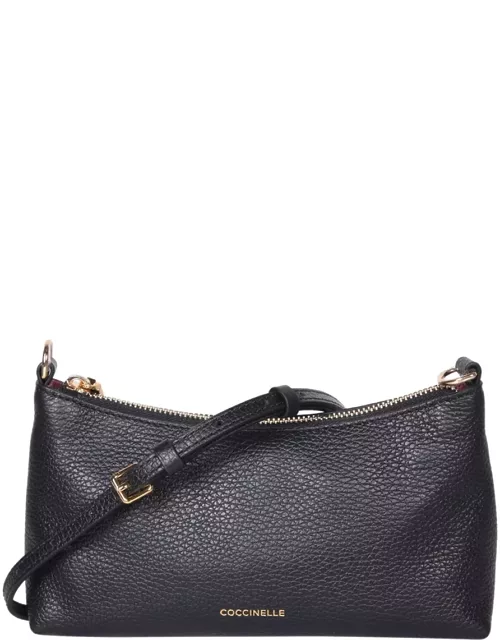 Coccinelle Aura Black Leather Bag