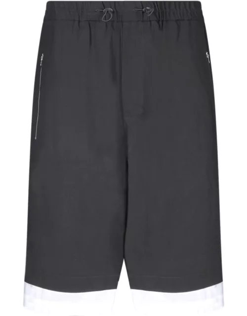 Revelation Black Bermuda Shorts By Wales Bonner