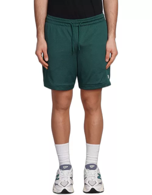 New Balance Shorts In Green Polyester