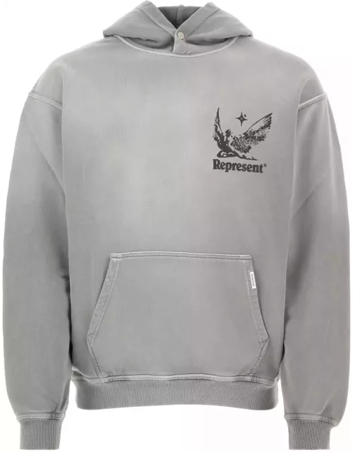 REPRESENT Grey Cotton Spirits Of Summer Sweatshirt