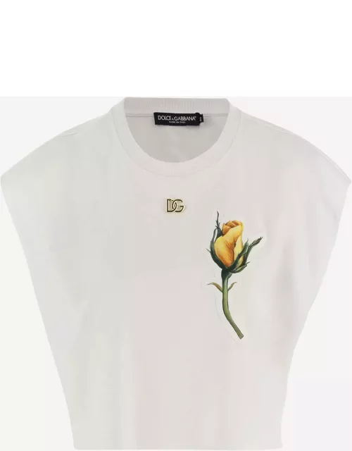 Dolce & Gabbana Cotton Crop T-shirt