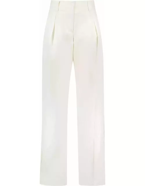 Ferragamo Silk And Linen Trouser