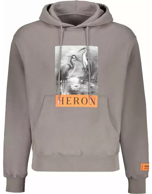 HERON PRESTON Printed Cotton Sweatshirt
