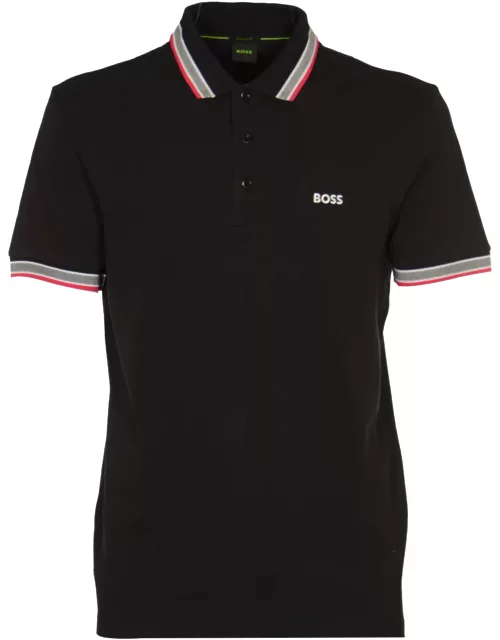 Hugo Boss Short-sleeved Cotton-piquet Polo Shirt